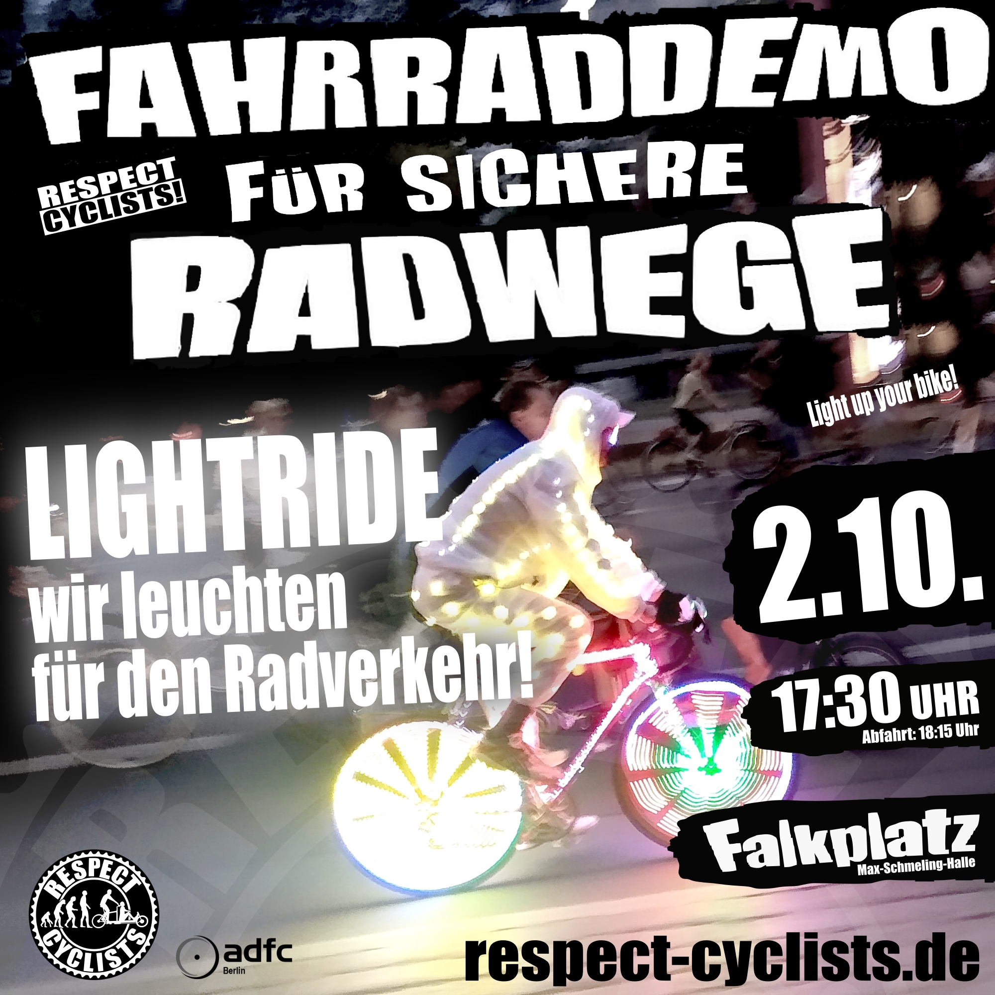 Respect Cyclists Fahrraddemo 2. Oktober 2024