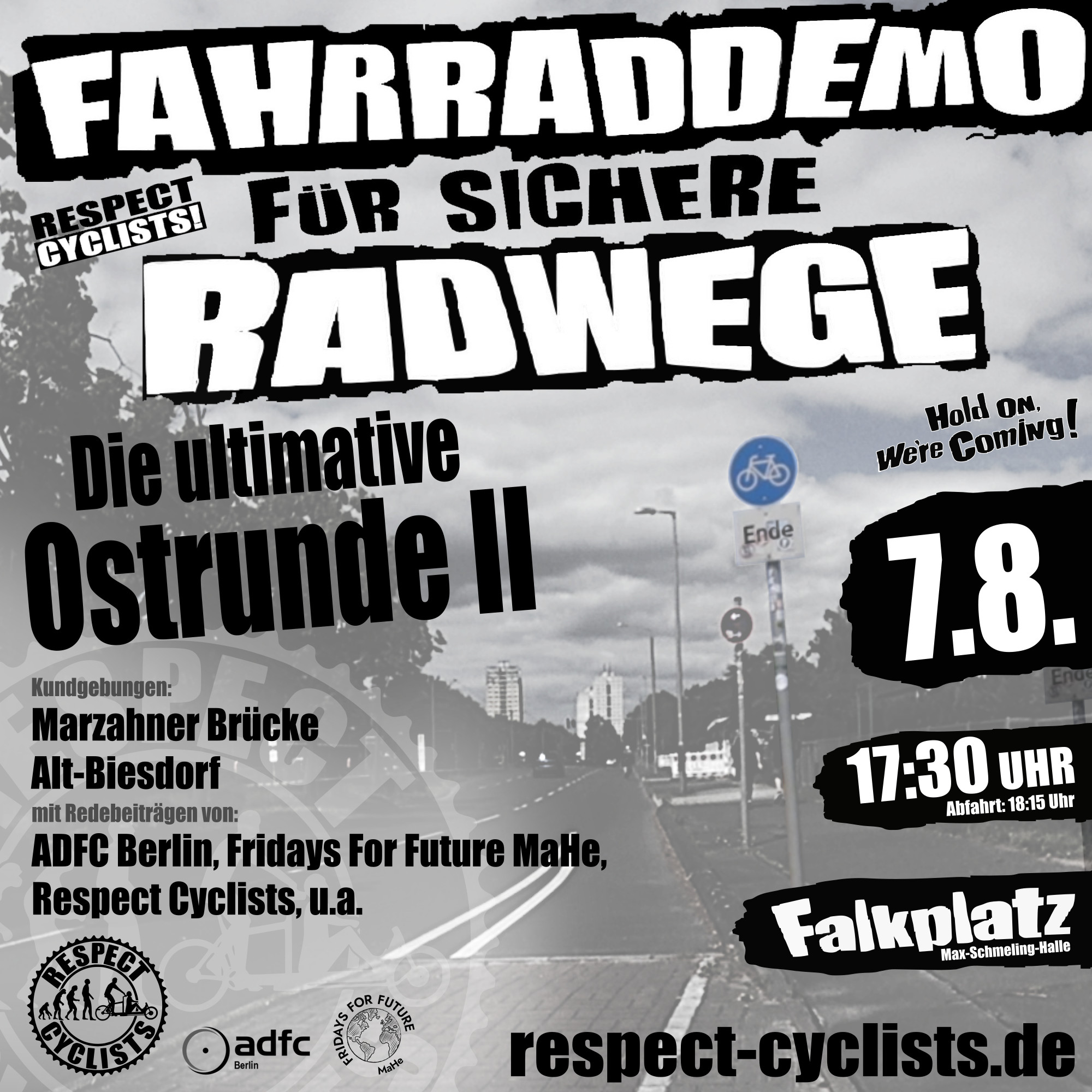 Respect Cyclists Fahrraddemo 7. August 2024